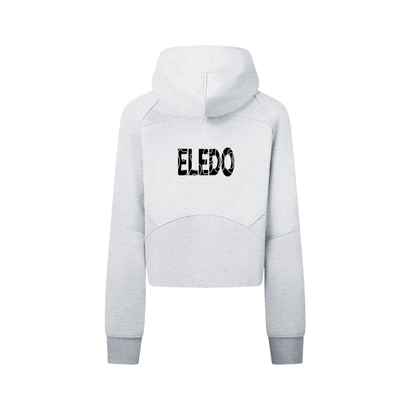 Cropped Zip-Through Hoodie