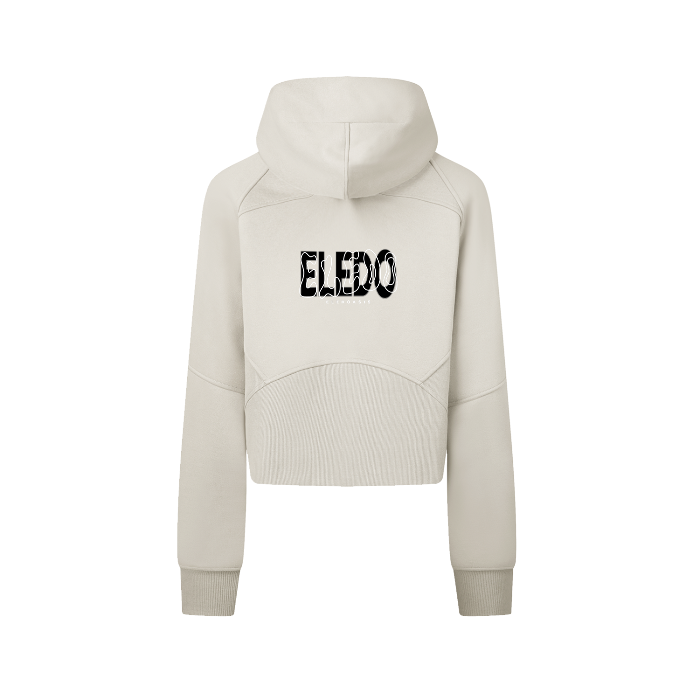 Cropped Zip-Through Hoodie