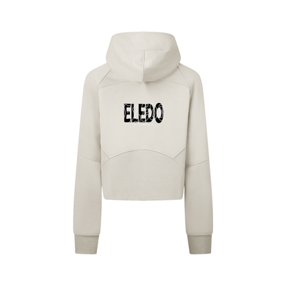 Cropped Zip-Through Hoodie