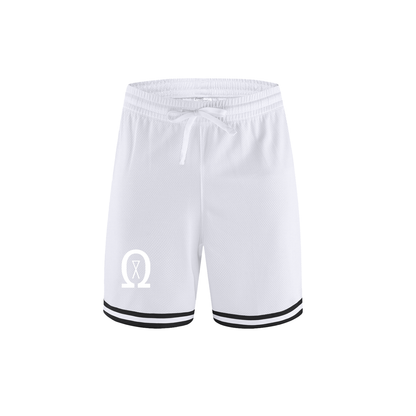 Classic Stripe Trim Basketball Shorts