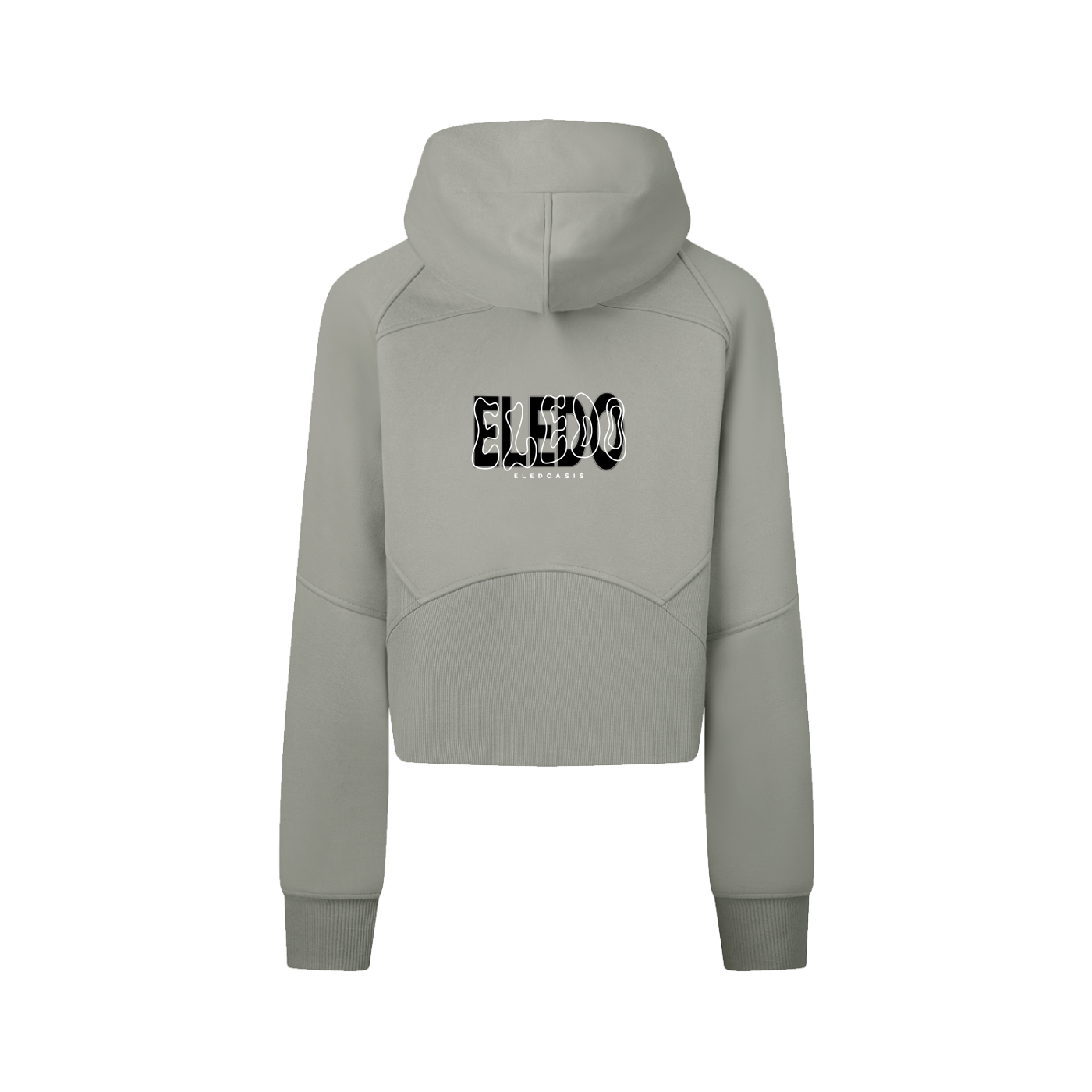 Cropped Zip-Through Hoodie