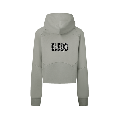 Cropped Zip-Through Hoodie