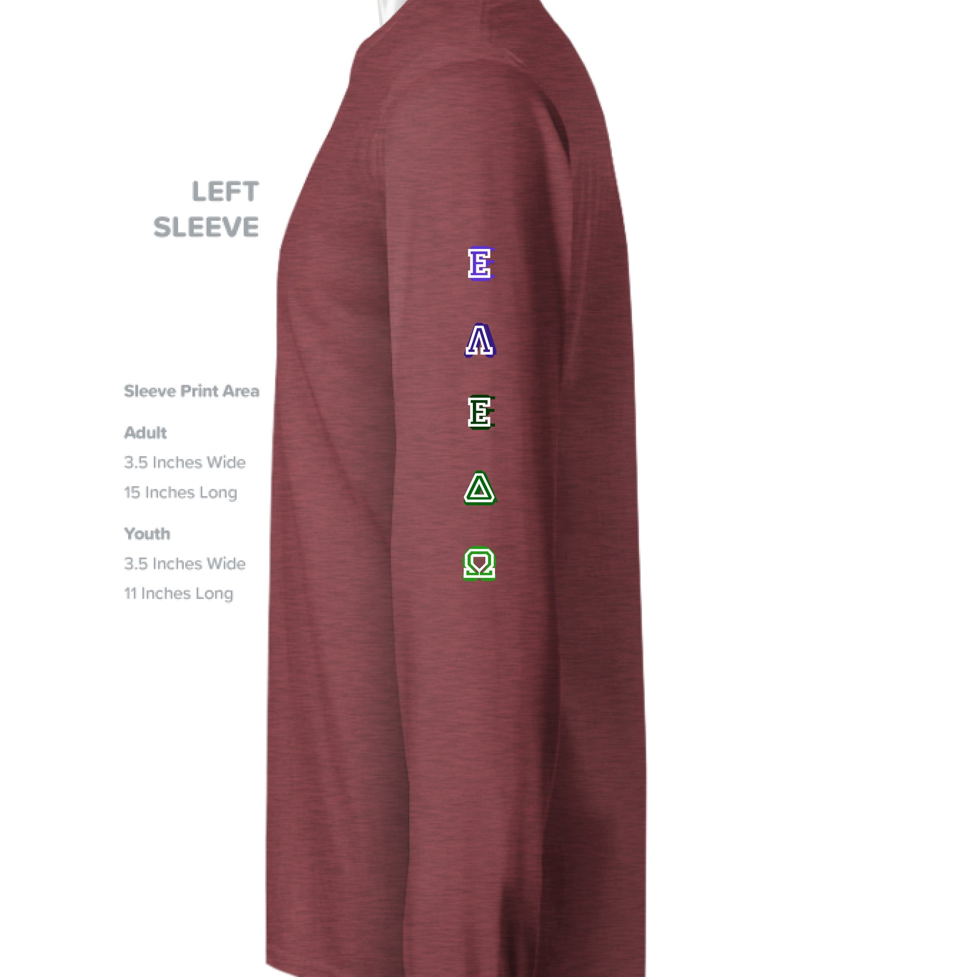 MAROON HEATHER - SLEEVE_LEFT